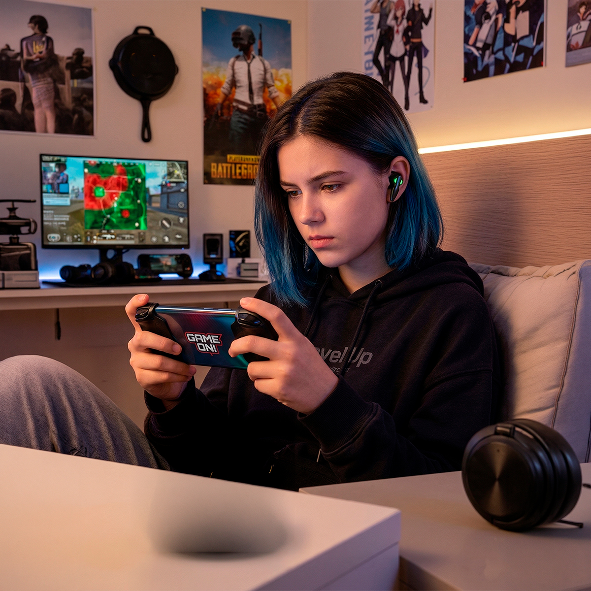 Fone Gamer Bluetooth Intra Auricular Sem Fio Jogos - Imagem 4