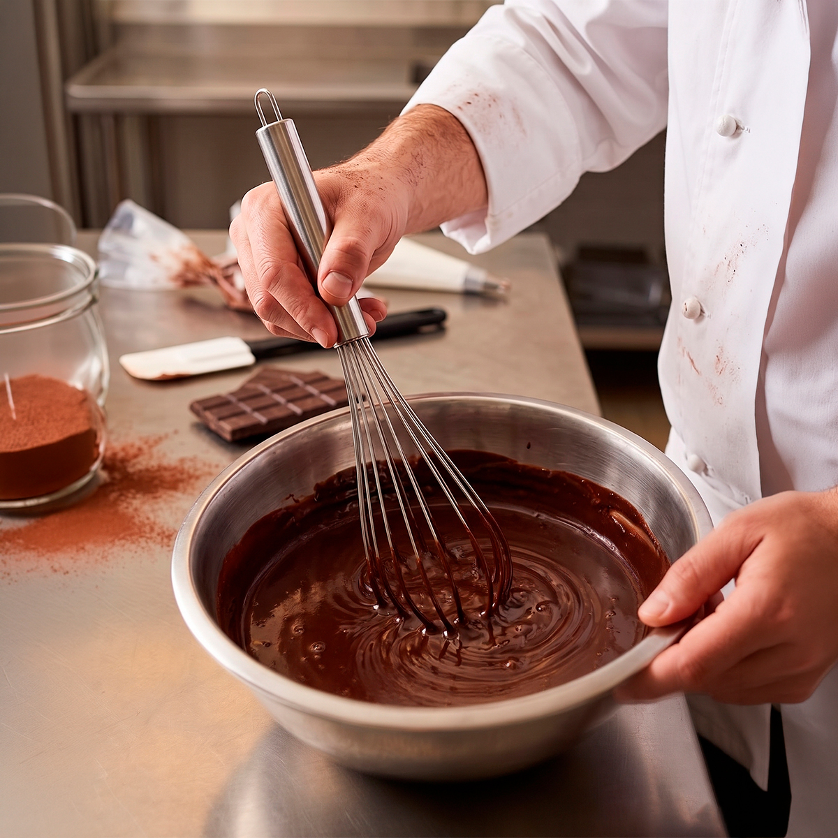 Batedor Fouet Utensílio Cozinha Ovos Massas Aço Inox - Imagem 5