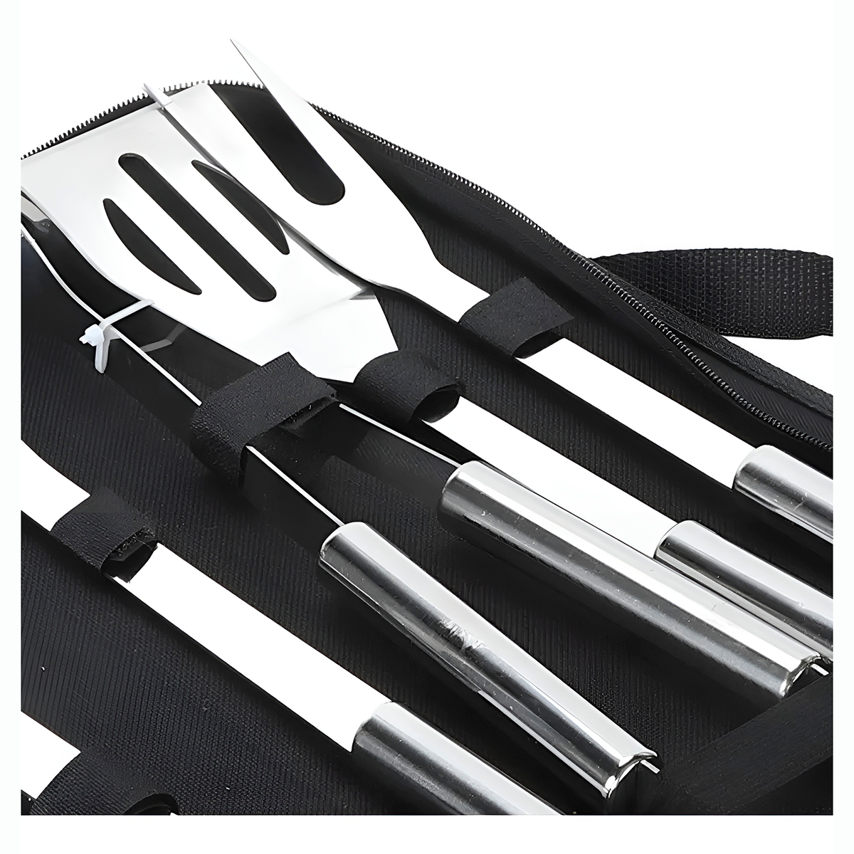 Kit Churrasco Profissional 5 Peças Utensílios Aço Inox - Imagem 6