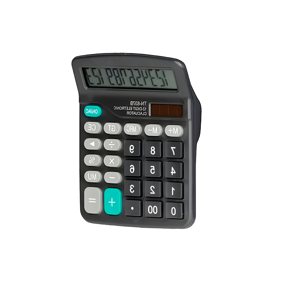 Calculadora Eletrônica 12 Dígitos Preta Escritório Aula - Imagem 2