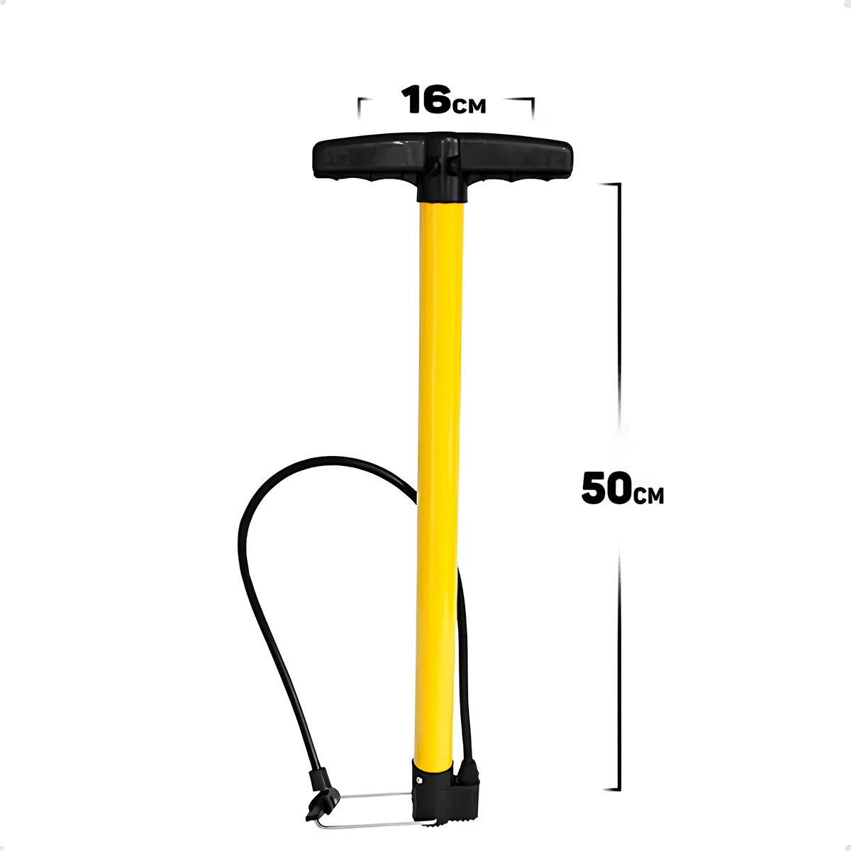 Bomba de Ar Vertical Manual Encher Pneu Bicicleta Moto - Imagem 3