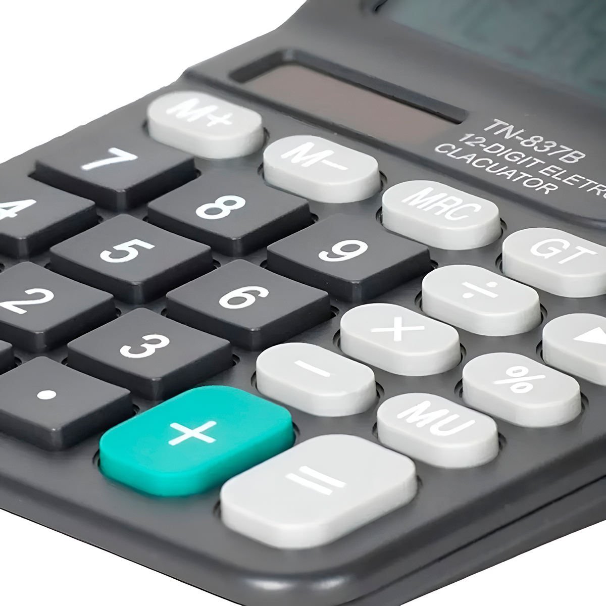 Calculadora Eletrônica 12 Dígitos Preta Escritório Aula - Imagem 4
