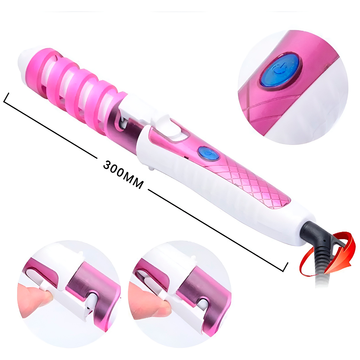 Babyliss Fazedor de Cachos Modelador Cabelo Espiral Cor:Rosa - Imagem 5