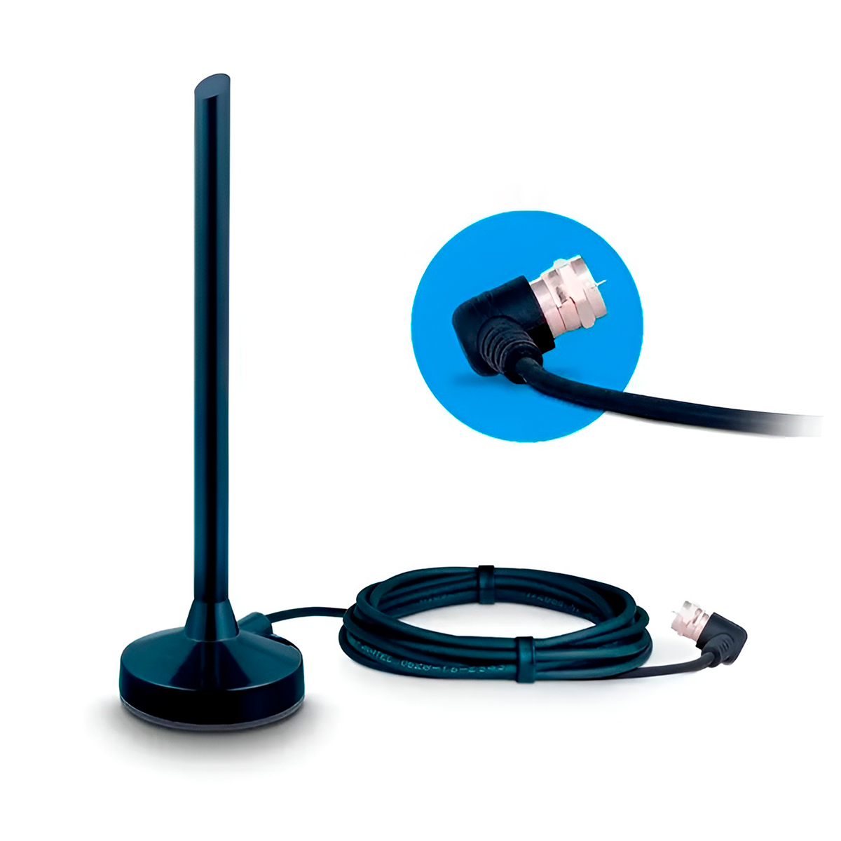 Antena TV Digital Base Magnética Interna Casa Utilidade - Imagem 5